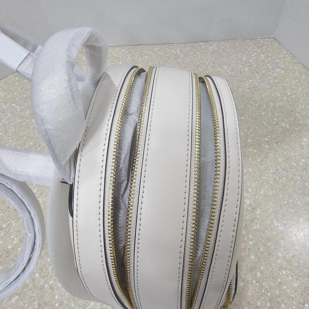 Michael Kors Jaycee Medium Pebbled Leather Backpack Light Cream NWT - Picture 13 of 15